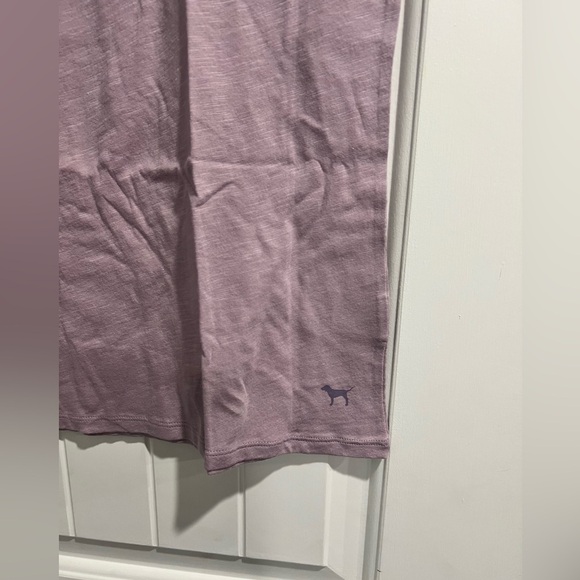 NEW NIP VS Victoria secret PINK shirt light mauve purple v-neck L large - Picture 4 of 6